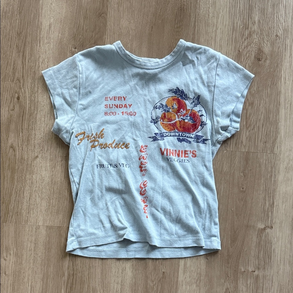 Urban Outfitters Light Gray Graphic Tee